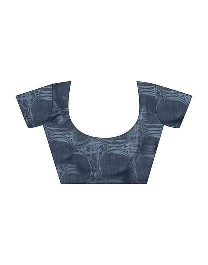 White Silk Printed Saree