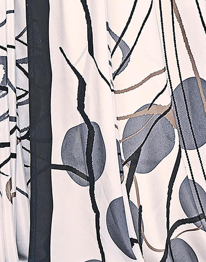 White Silk Printed Saree