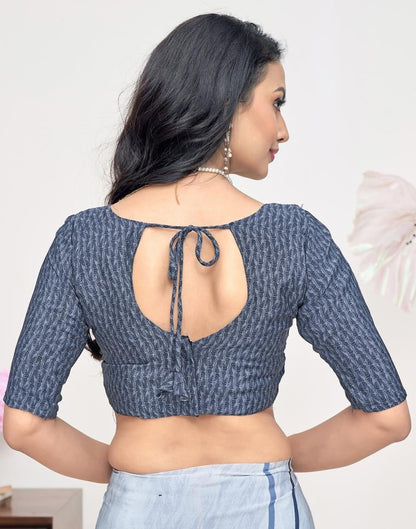 White Silk Printed Saree