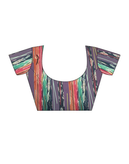 Multi Silk Printed Saree