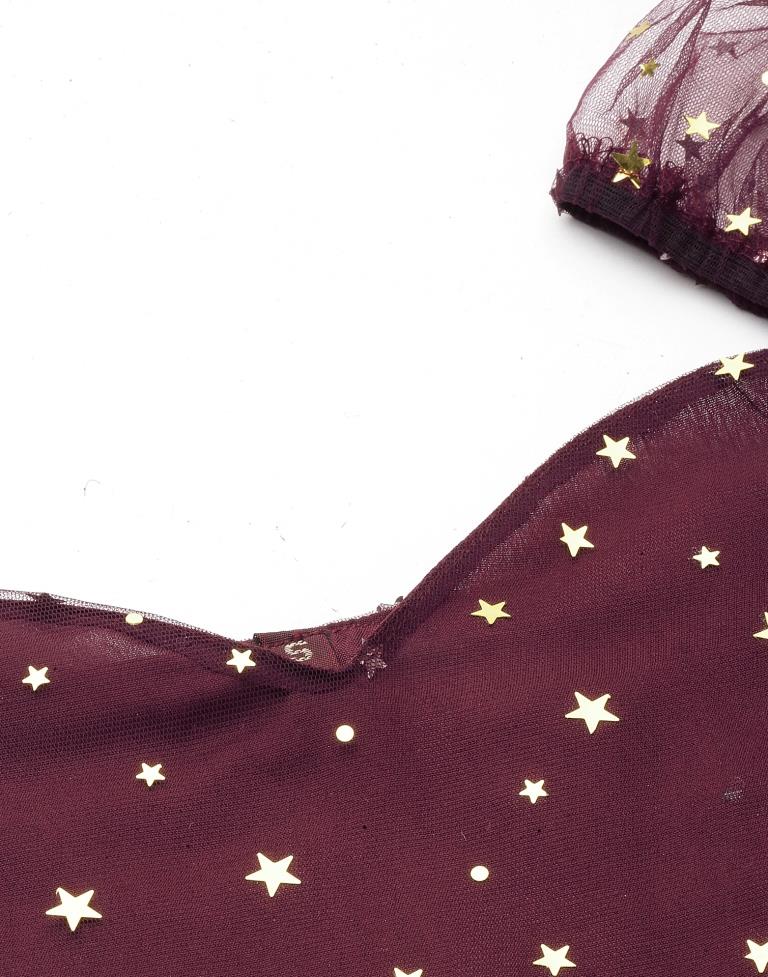 Maroon Cocktail Dress | Sudathi