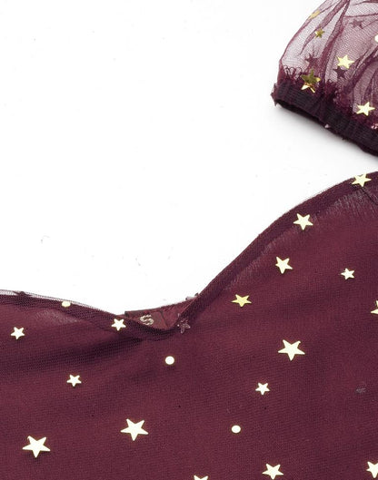Maroon Cocktail Dress | Sudathi