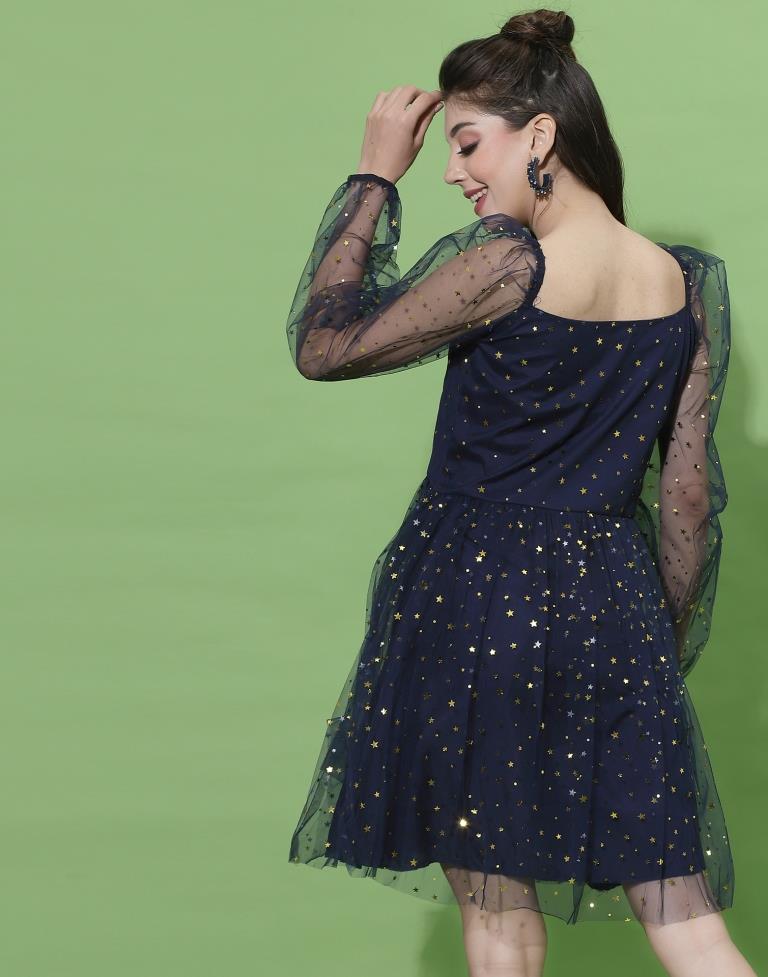 Navy Blue Cocktail Dress | Sudathi