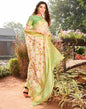 Beige Cotton Woven Saree