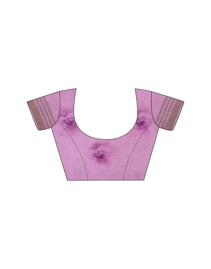 Pink Silk Printed Saree