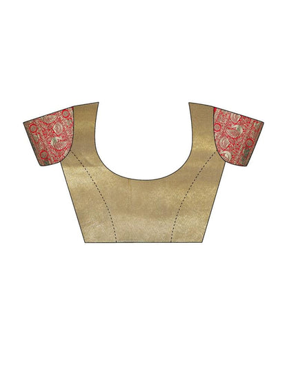 Golden Silk Woven Saree