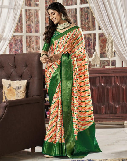 Multi Silk Printed Saree