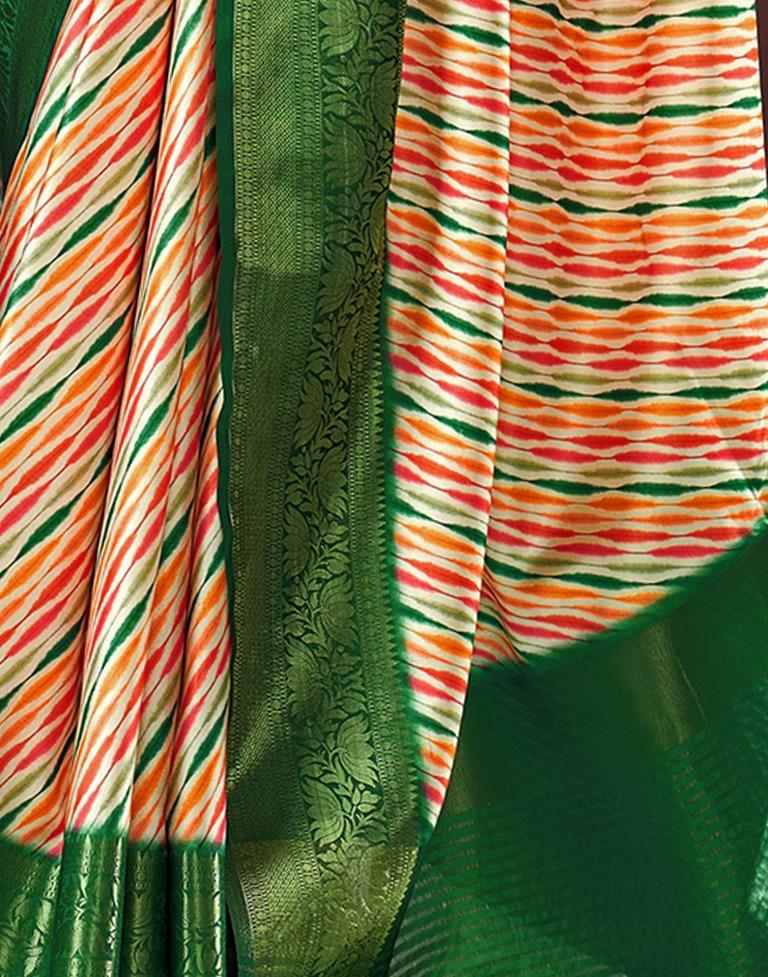 Multi Silk Printed Saree