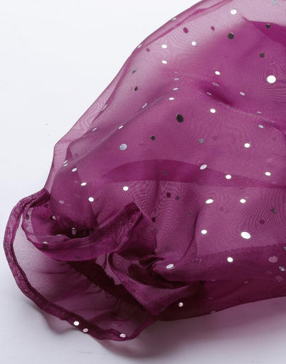 Wine puff sleeve dress | Leemboodi