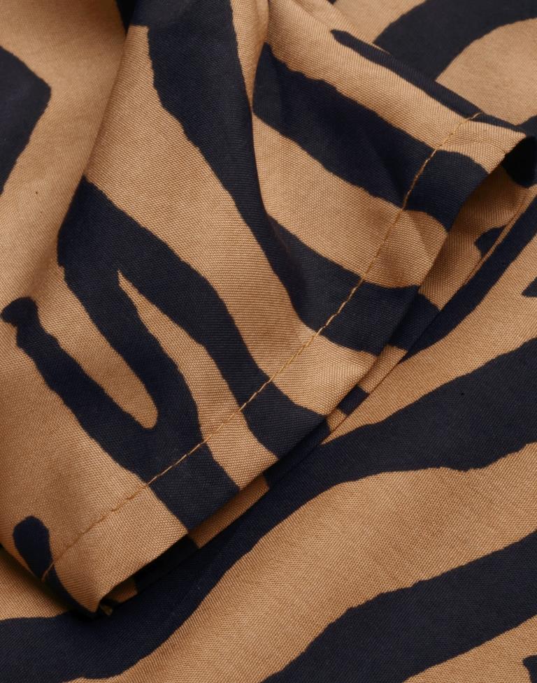 Rust Animal Print Knot Dress | Sudathi