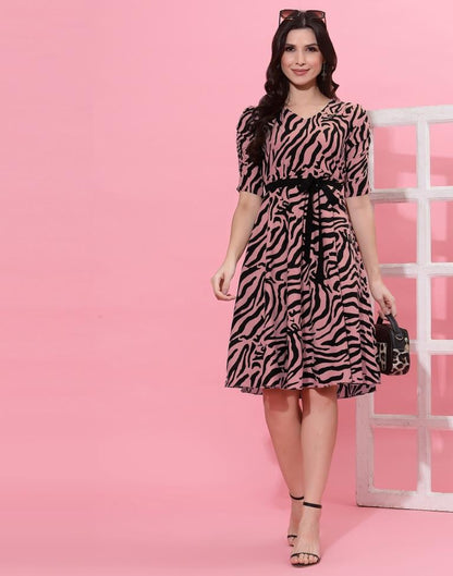 Pink Fit & Flare Dress | Sudathi