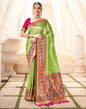 Green Silk Woven Saree