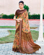 Light Green Linen Printed Saree