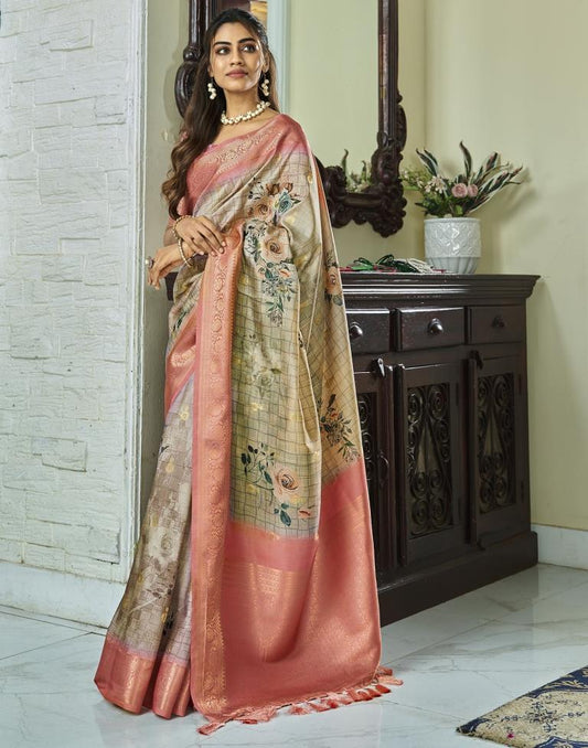 Multi Silk Woven Saree