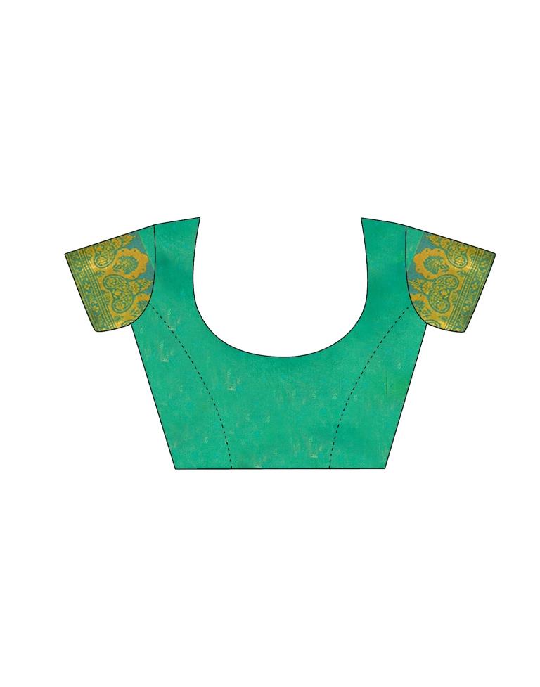 Green Silk Woven Saree