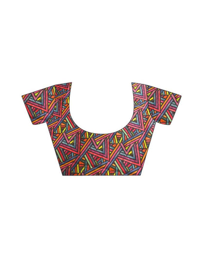 Light Pink Cotton Woven Saree