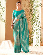 Teal Silk Weaving Saree