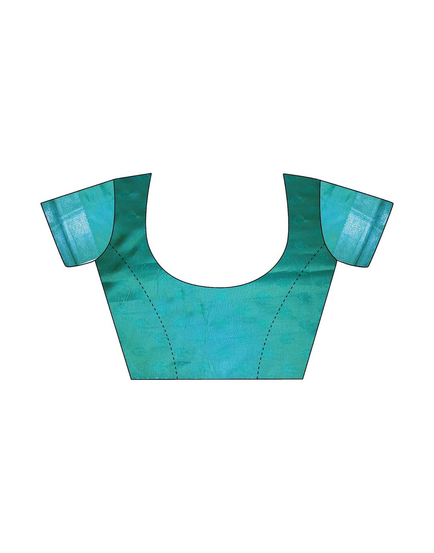 Teal Silk Weaving Saree