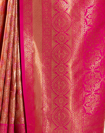 Pink Silk Weaving Saree