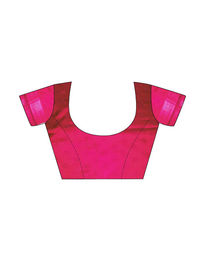 Pink Silk Weaving Saree