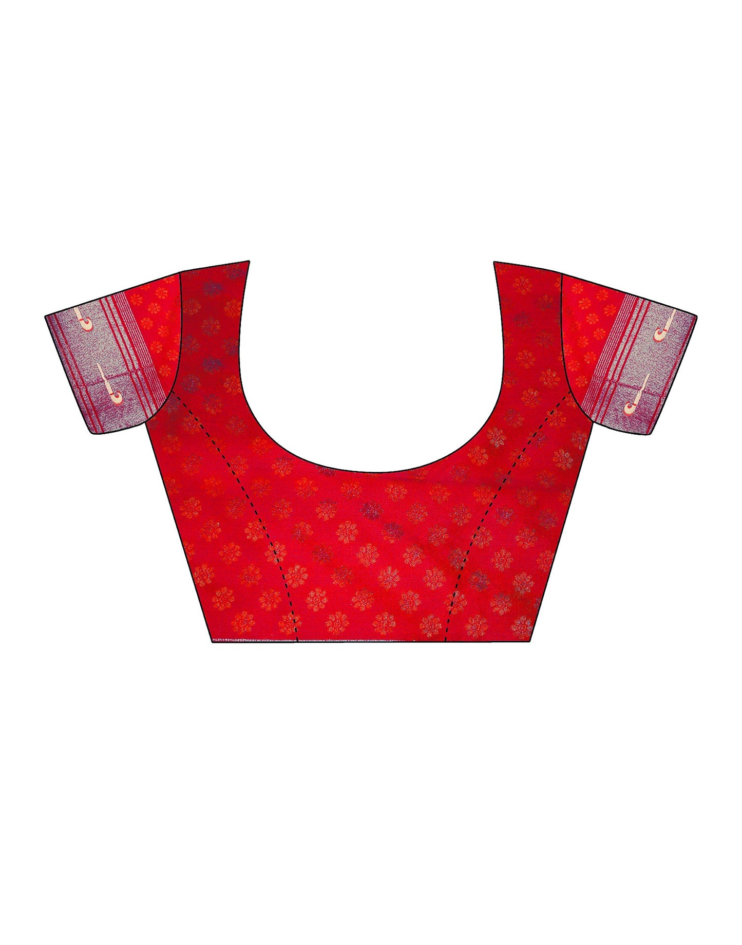 Red Silk Weaving Saree