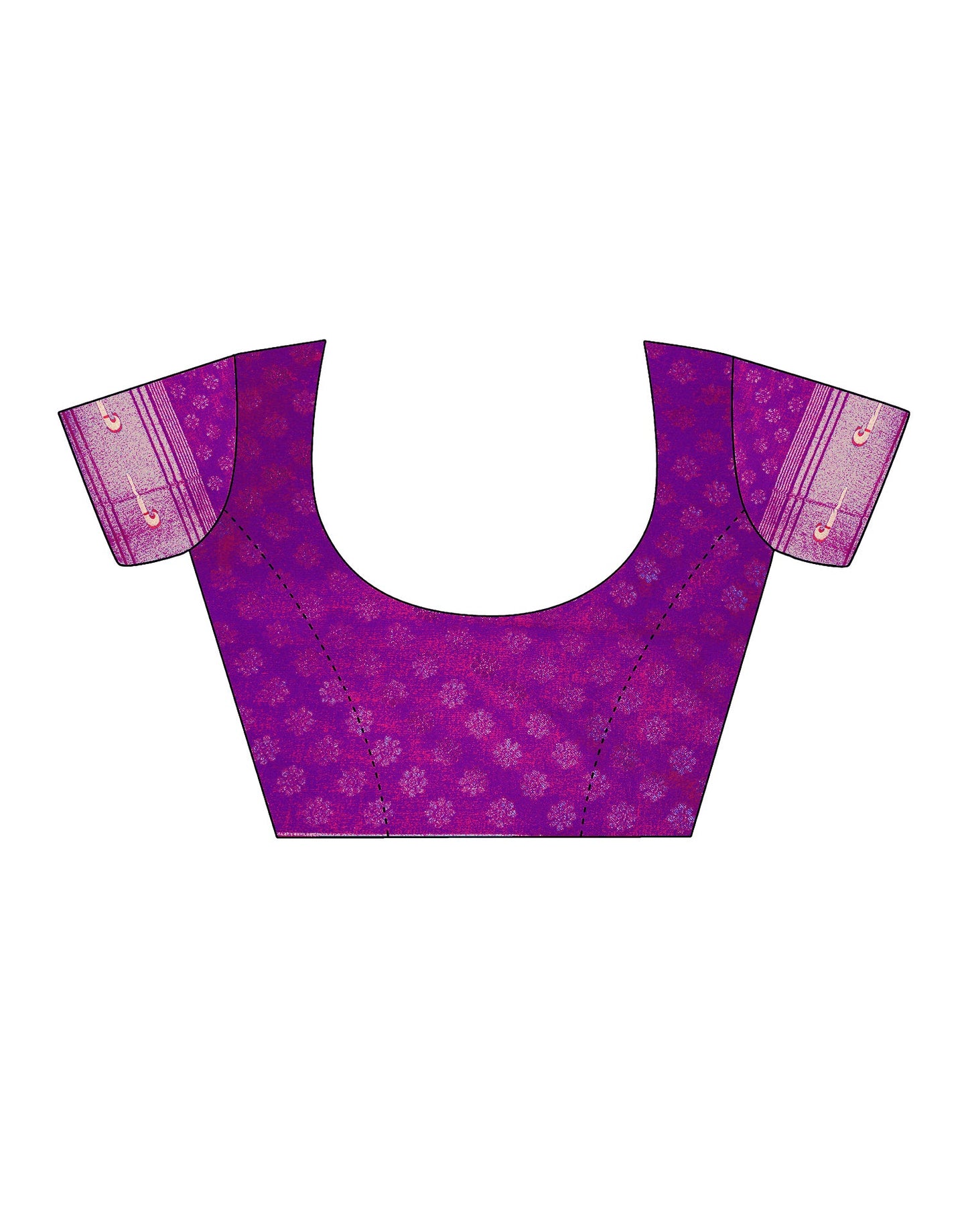 Dark Purple Silk Weaving Saree