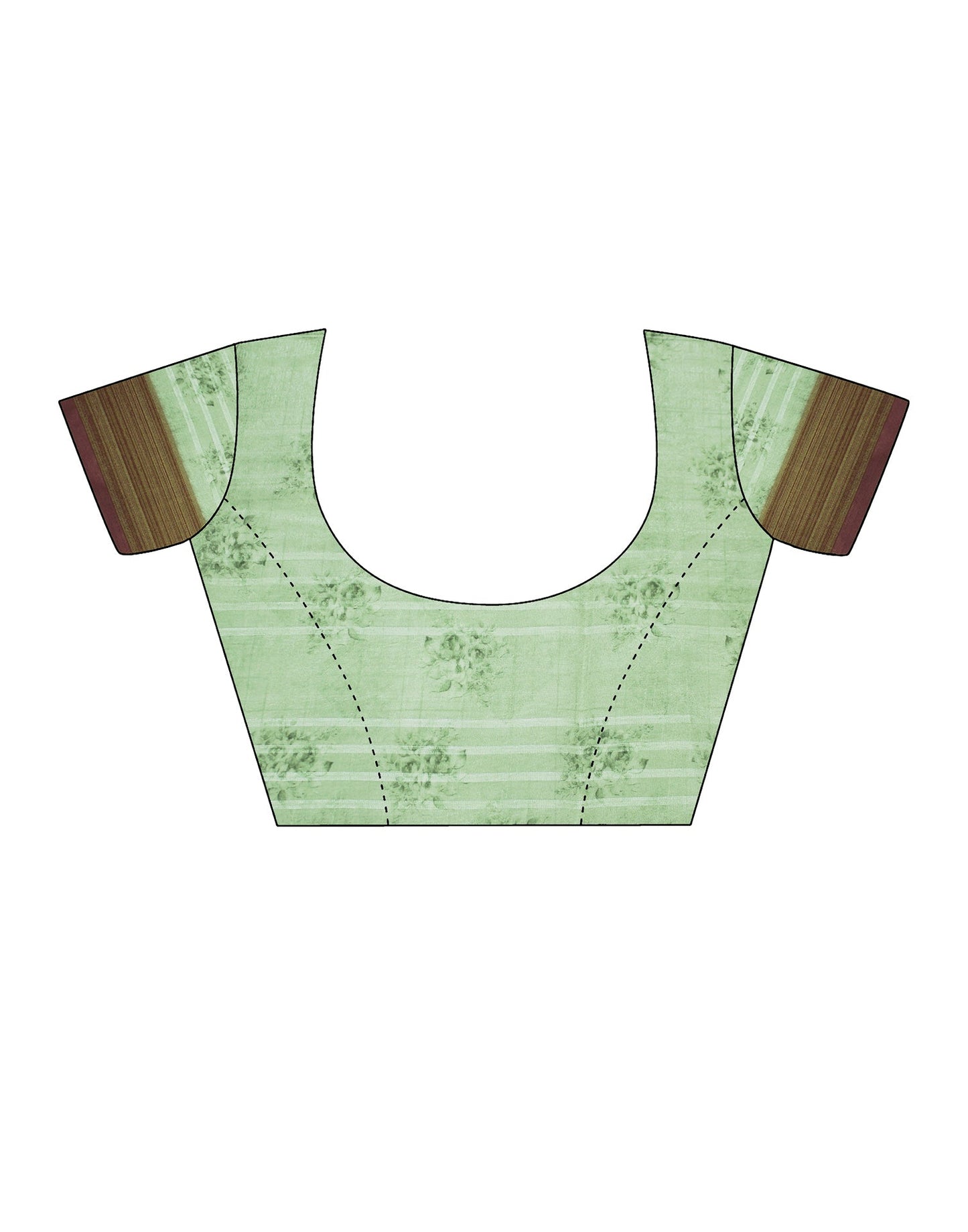 Multicoloured Silk Printed Saree