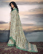 Multicoloured Silk Printed Saree