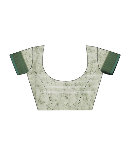 Multicoloured Silk Printed Saree