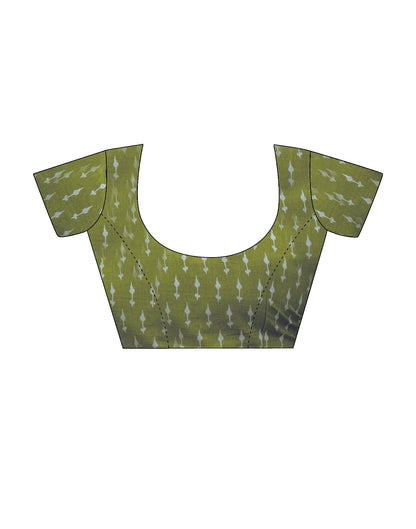 Purple Cotton Printed Saree