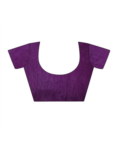 Purple Georgette Printed Saree