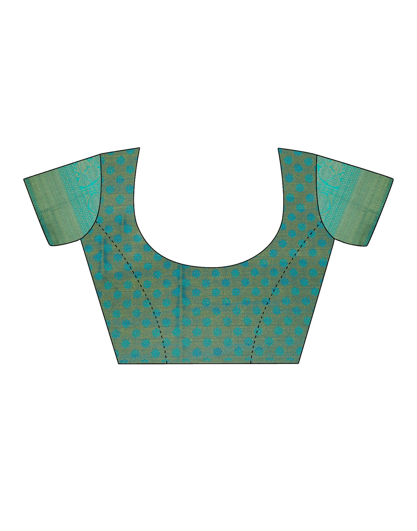 Gold & Green Silk Weaving Saree