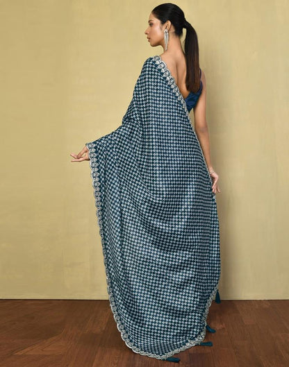 Rama Silk Printed Saree