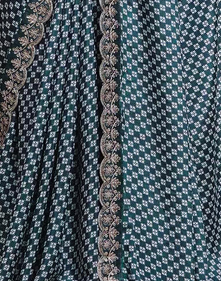 Rama Silk Printed Saree