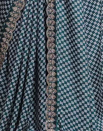 Rama Silk Printed Saree