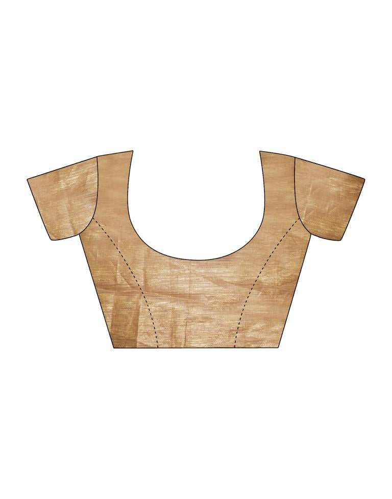 Dusty Maroon Silk Printed Saree