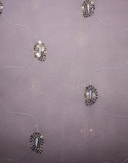 Light Pink Georgette Plain Saree