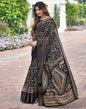 Black Silk Printed Saree