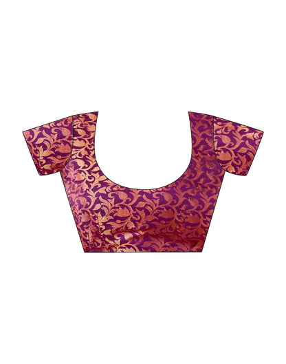 Light Pink Silk Weaves Saree