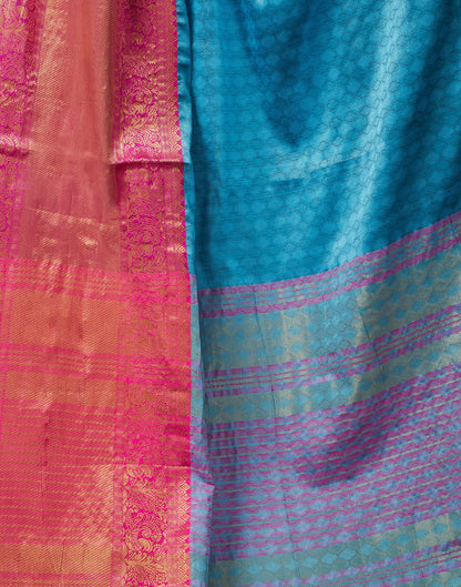 Blue Silk Weaves Saree