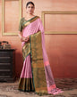 Pink Silk Weaves Saree