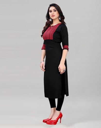 Black Printed Kurti | Leemboodi