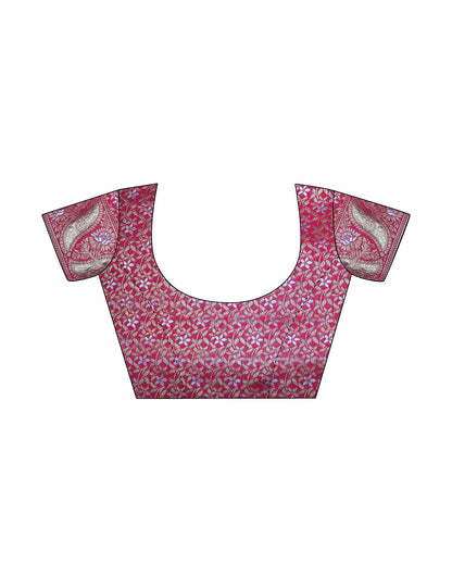 White Banarasi Silk Saree