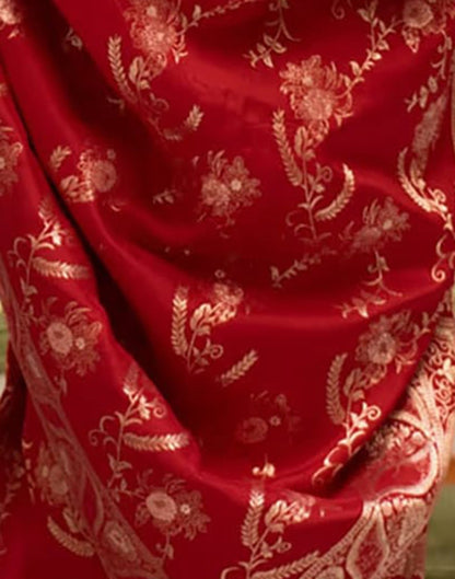 Red Banarasi Silk Saree