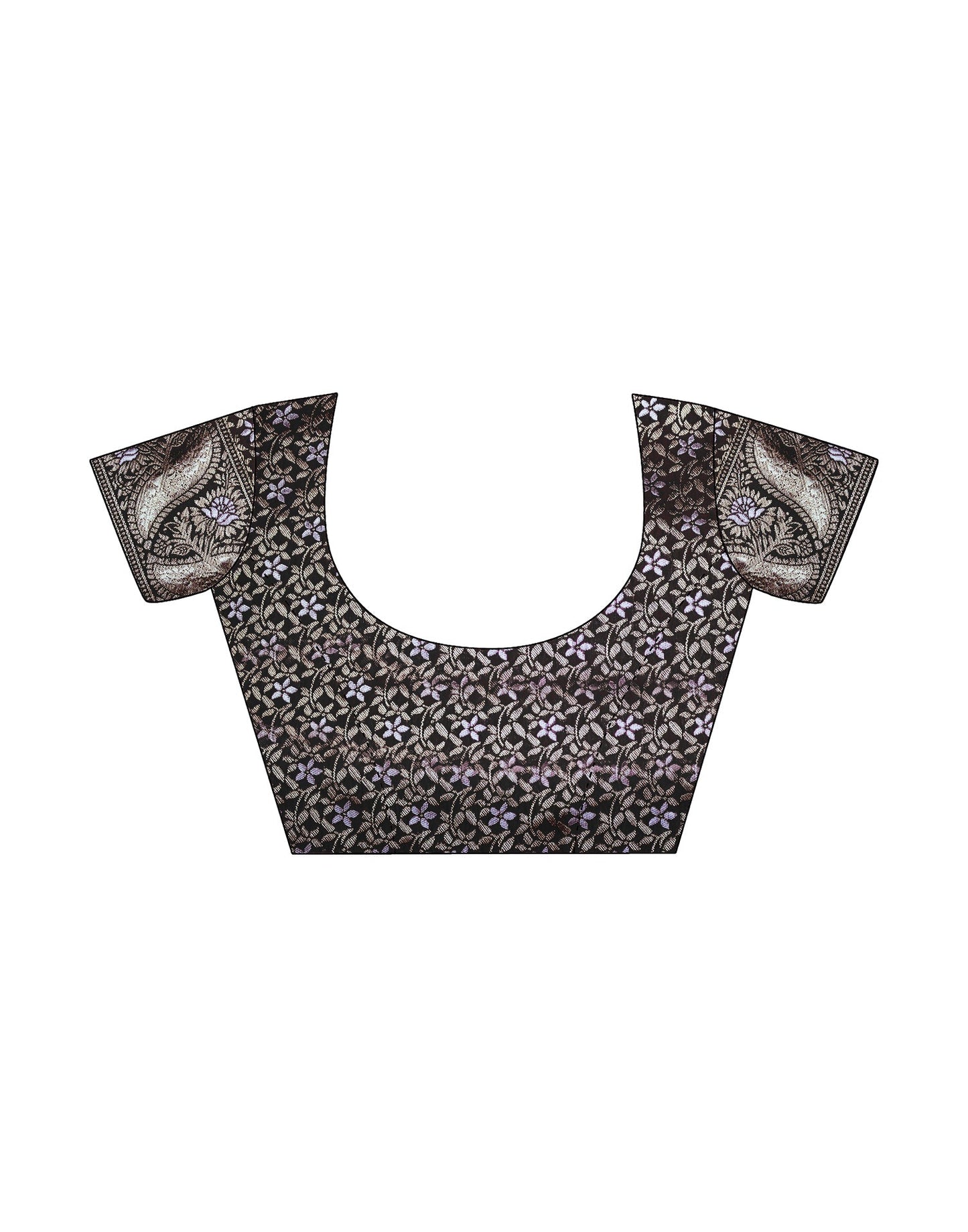 Black Silk Plain Saree