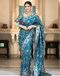 Blue Silk Plain Saree