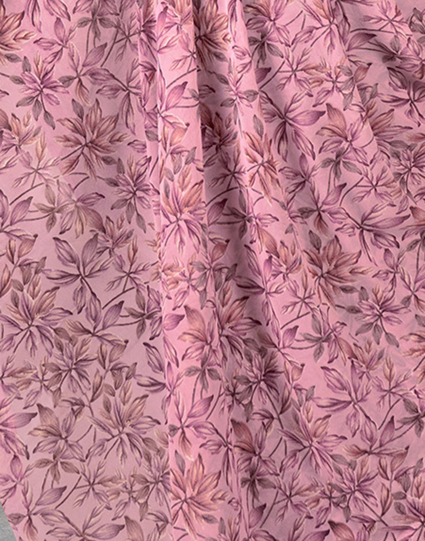 Light Pink Georgette Printed Saree