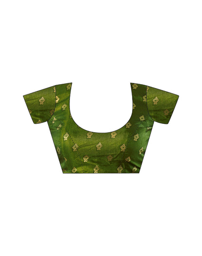 Maroon Silk Printed Saree