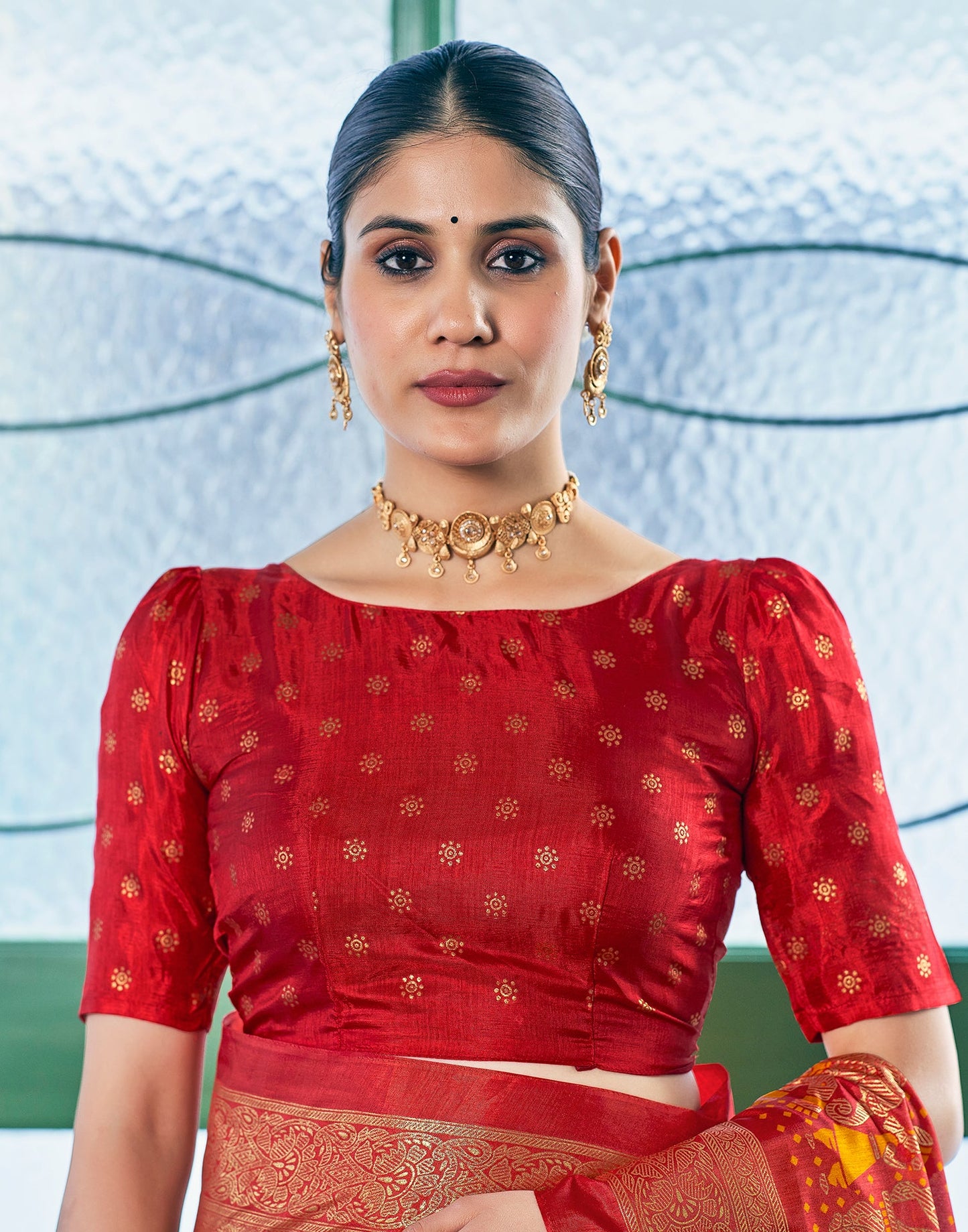 Turmeric Silk Printed Saree