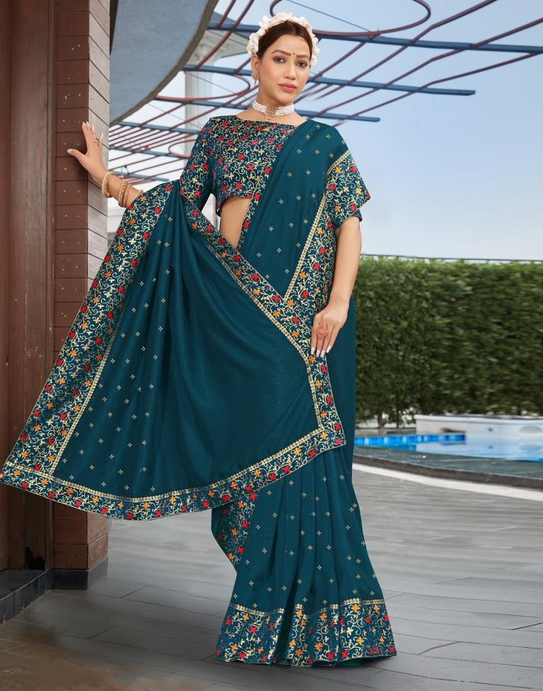 Rama Silk Plain Saree